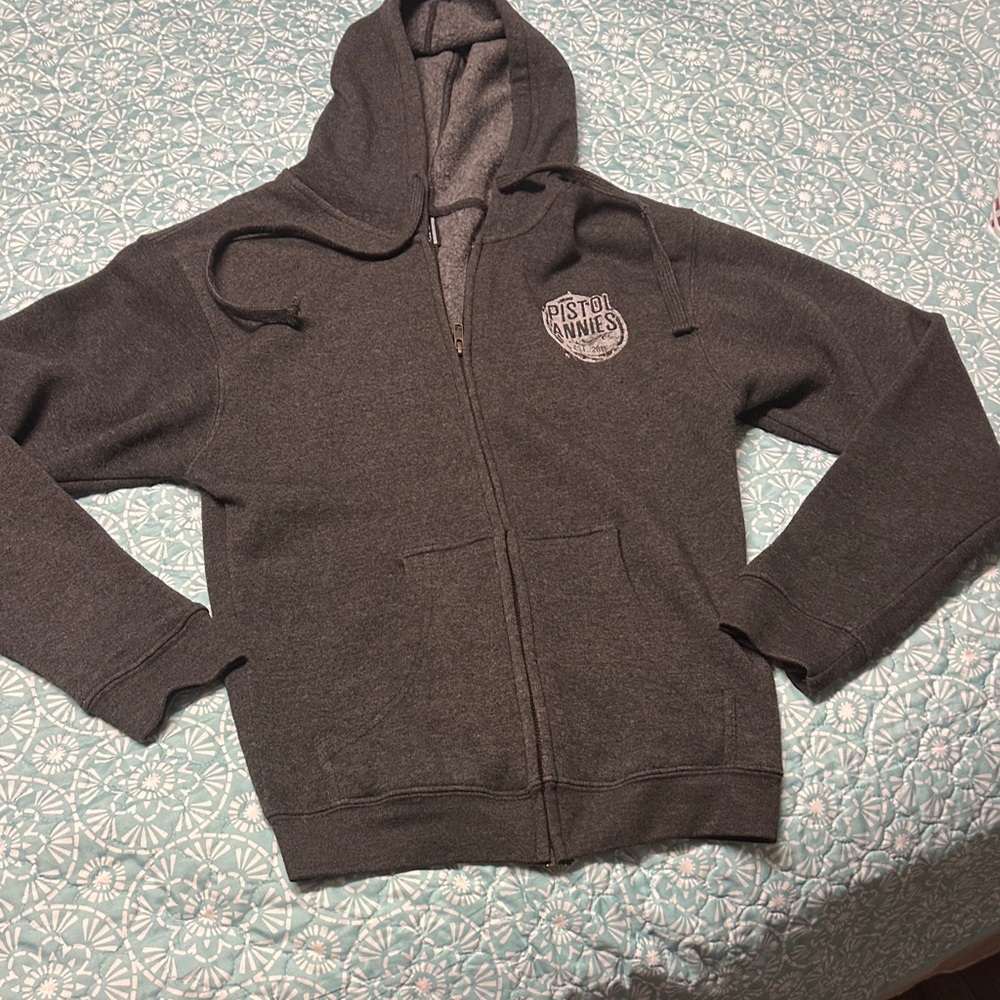 Piston Annie’s Interstate Gospel Gray Zip-Up Hoodie